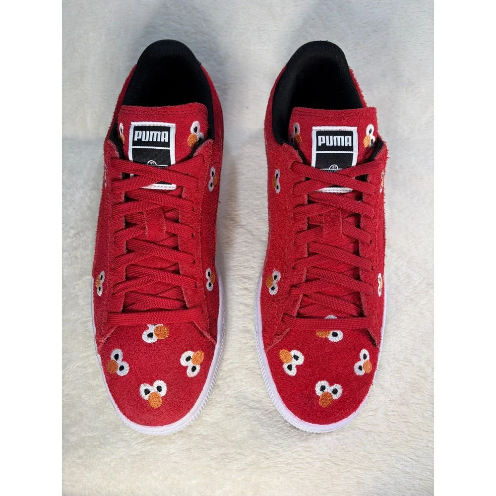 Puma x Sesame‎ Street Suede 50th Anniversary Elmo Sneakers Mens 10 Excellent
